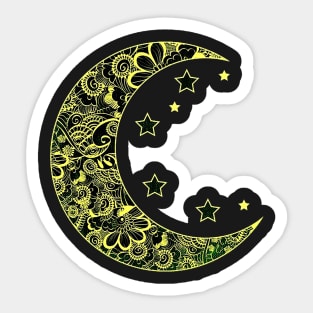 Trippy moon Sticker